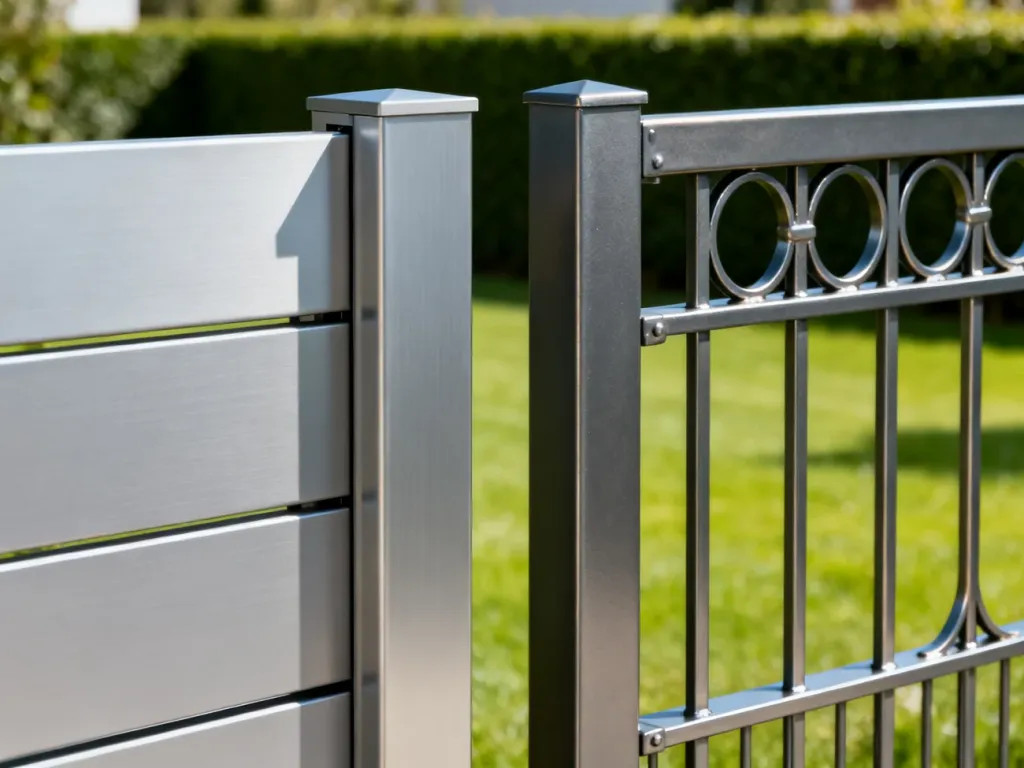 Porównanie paneli aluminiowych i stalowych ogrodzeń w nowoczesnym ogrodzie.